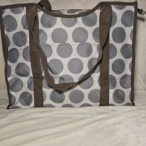 NWOT Thirty-one Carry All Utility Tote Polka Dot